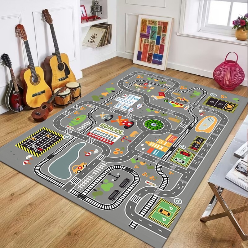 Commercial Road Printing - Kids City Traffic Road Game Area