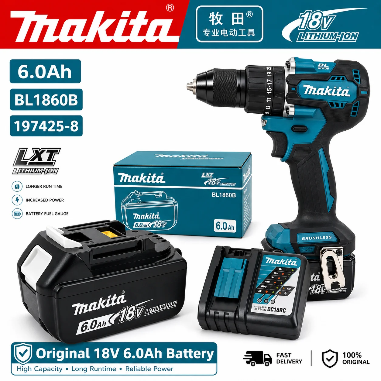 100% Genuine Makita DDF487 18V - Makita Drill Ddf484 ulasan dan harga