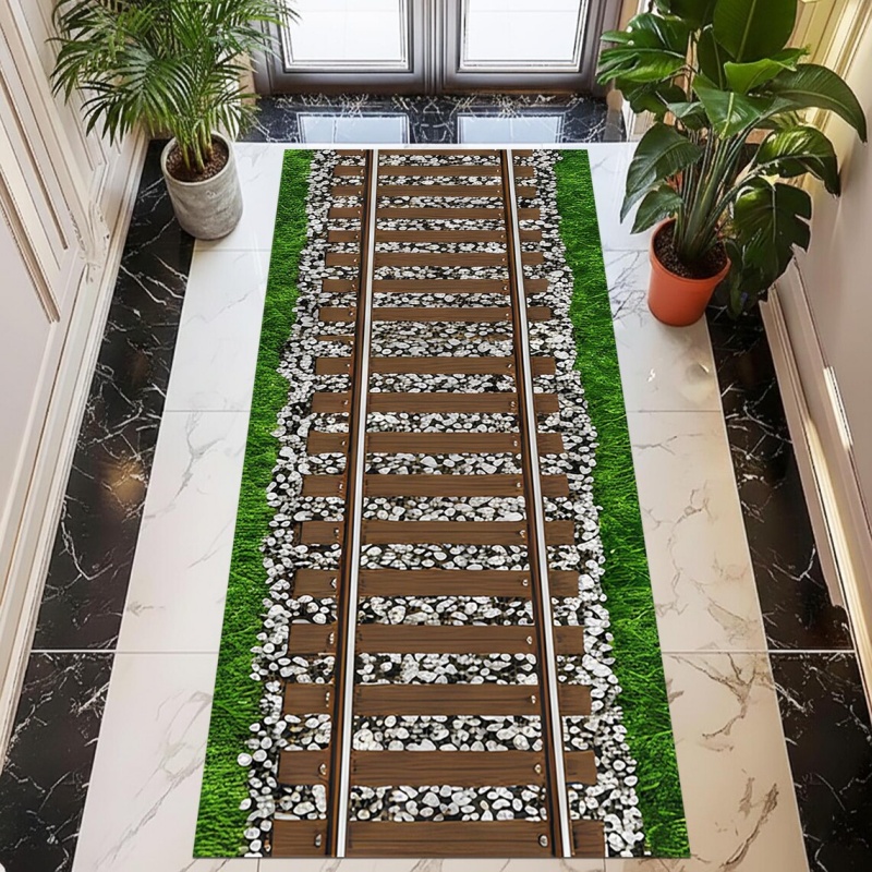 Track Runner Rug Green Space R - Commercial Road Printing ulasan dan harga