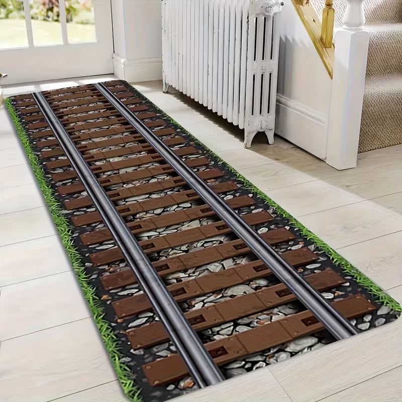 Track Runner Rug Green Space R - Commercial Road Printing ulasan dan harga