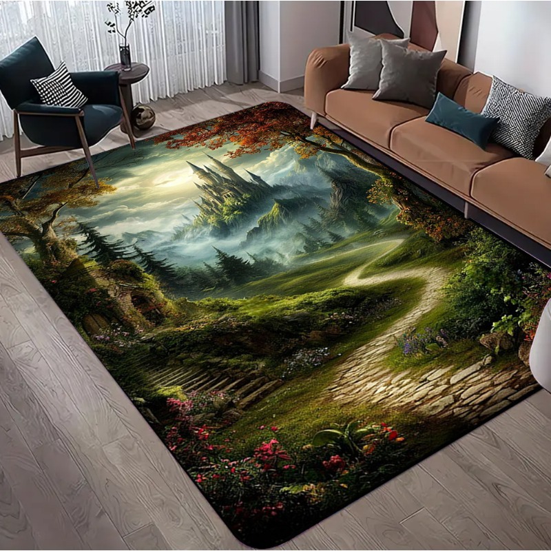 3D Optical Illusion Forest Pri - Commercial Road Printing ulasan dan harga