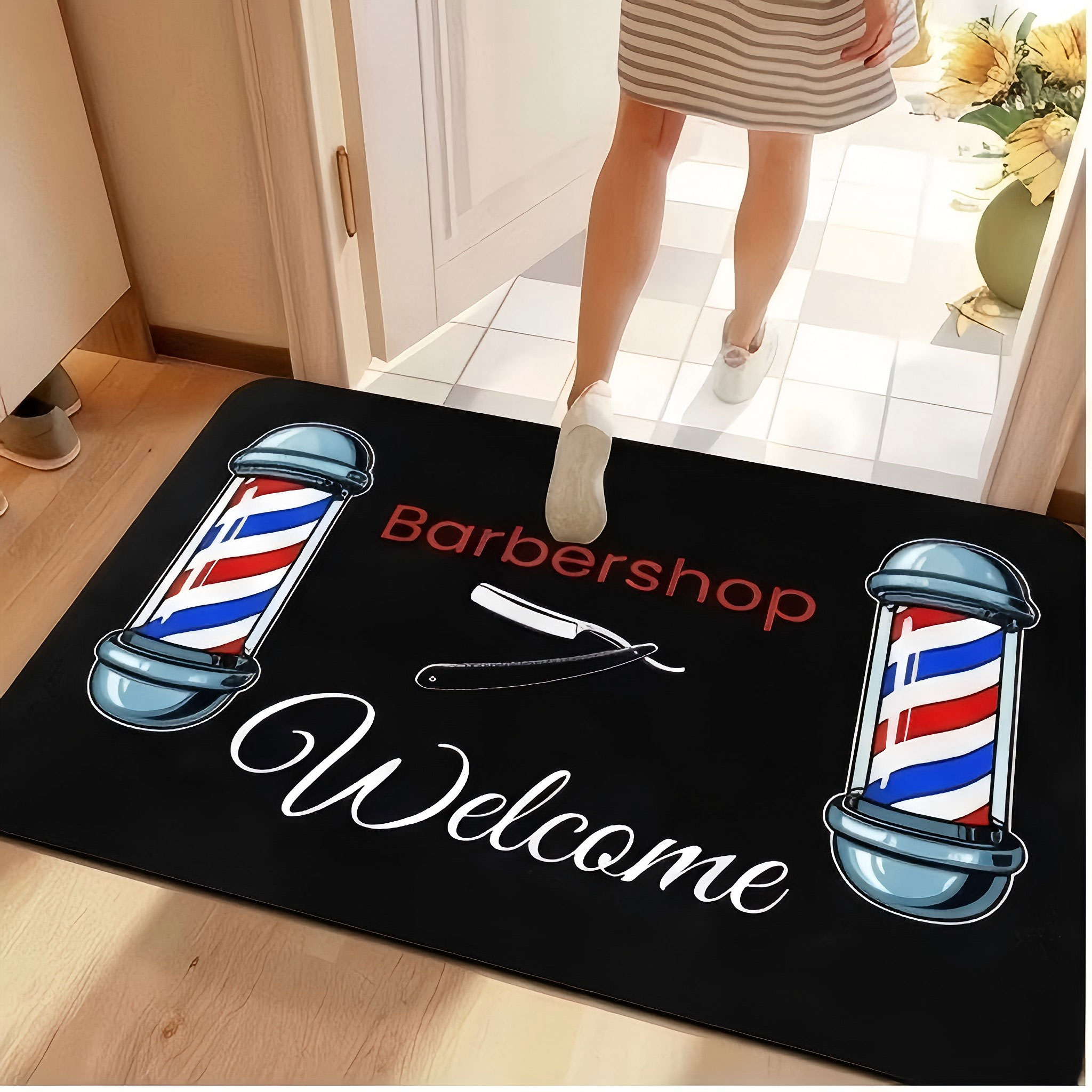 Barbershop pole welcome graphi - Commercial Printing And Graphics ulasan dan harga